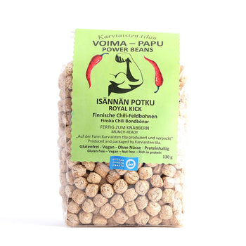 Crispies di fave croccanti al peperoncino