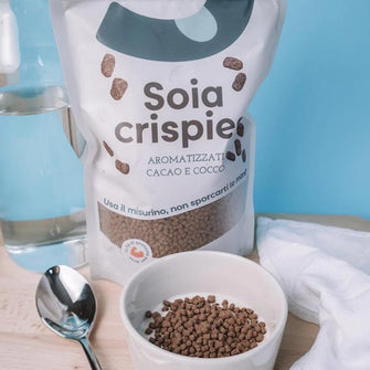 Soia Crispies proteici vegan cacao e cocco - Teisty