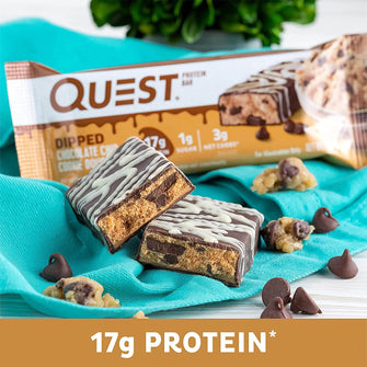 Barretta Quest proteica low carb Dipped biscotto