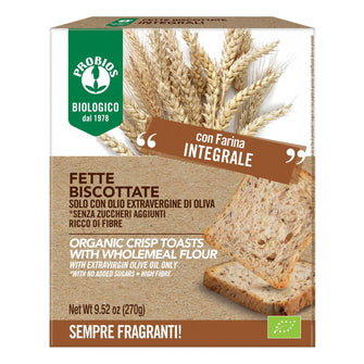 Fette biscottate integrali senza zucchero - Probios