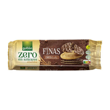 Gullon Zero Thins biscotti sottili glassati cioccolato latte 