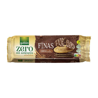 Gullon Zero Thins biscotti sottili glassati cioccolato latte 