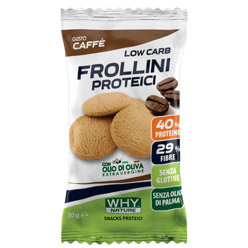 Frollini proteici low carb al caffè - Why Nature