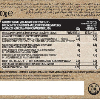 Valori biscotti biologici senza zucchero al cacao Probios