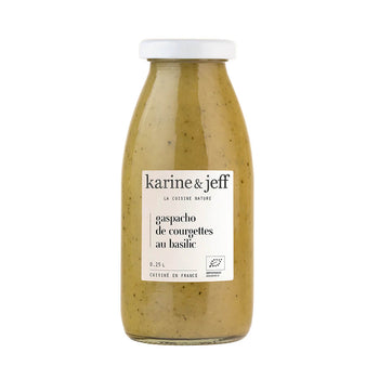 Gaspacho di zucchine e basilico biologico