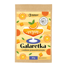 Gelatina vegan all'arancia senza zucchero - Krukam