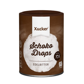 Gocce di cioccolato fondente dolcificate con xilitolo - Xucker