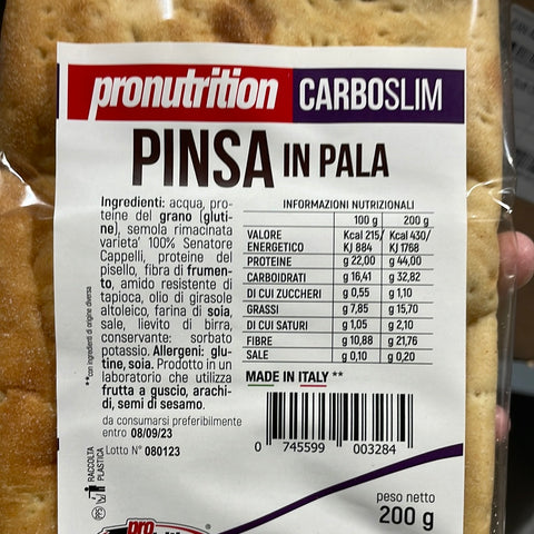 Pinsa low carb  - Pronutrition