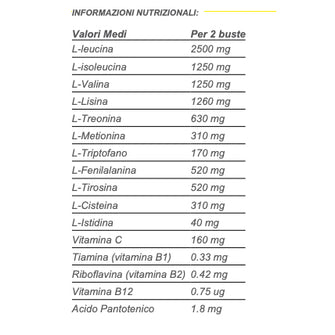 Valori integratore di aminoacidi essenziali Proaction