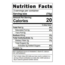 Informazioni nutrizionali Palmini