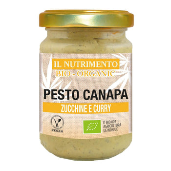 Pesto bio canapa zucchine curry 