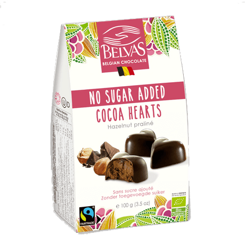 Praline cioccolato e nocciola senza zucchero bio