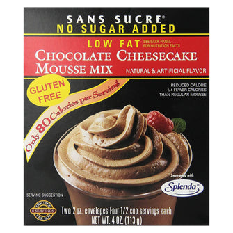 Preparato per mousse gusto cheesecake al cioccolato light - Sans Sucre - Preparato per dolci