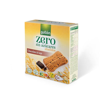 Biscotti snack senza zucchero gocce cioccolato e soia Gullon