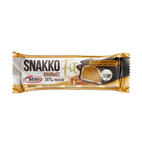 Wafer Snakko cioccolato e caramello salato proteico