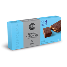 Torrone senza zucchero di cioccolato e mandorle 