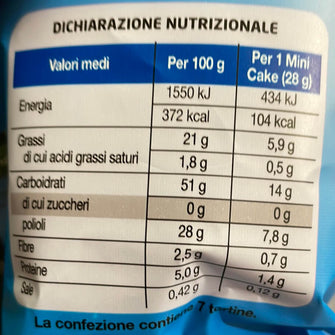 Valori mini cake senza zucchero limone Cereal