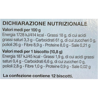 Valori cookies al cacao senza zucchero Cereal