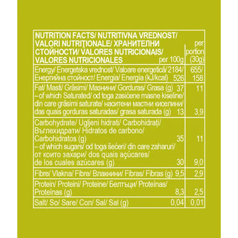 Valori nutrizionali Roobar nocciola cioccolato