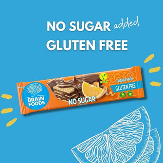 Wafer senza zucchero arancia - Brain Foods